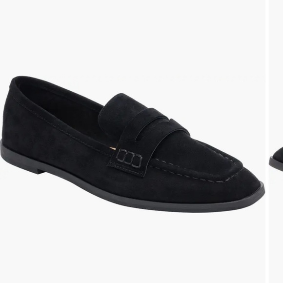 Lisa Vicky Black Suede Merit Penny Loafer - Picture 1 of 3